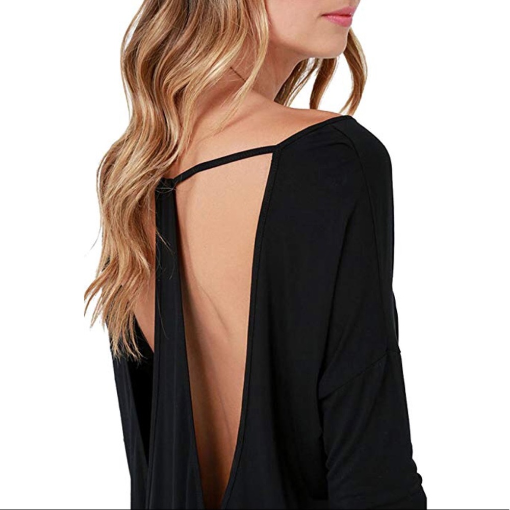 🆕Kalena Long Sleeve Sexy Back Top - Picture 4 of 4